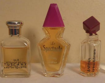 5 Vintage Miniature Perfumes - 1980's Miniature Perfume Bottles - Collectible Perfume Bottles - Collectible Mini Perfumes