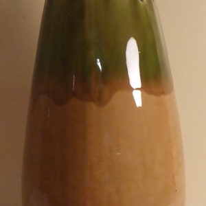 MCM Laurentian Pottery Canada Ceramic Vase - Vintage Laurentian Pottery Quebec Canada 14 1/2&quot; Decorative Vase - MCM Art Pottery Vase