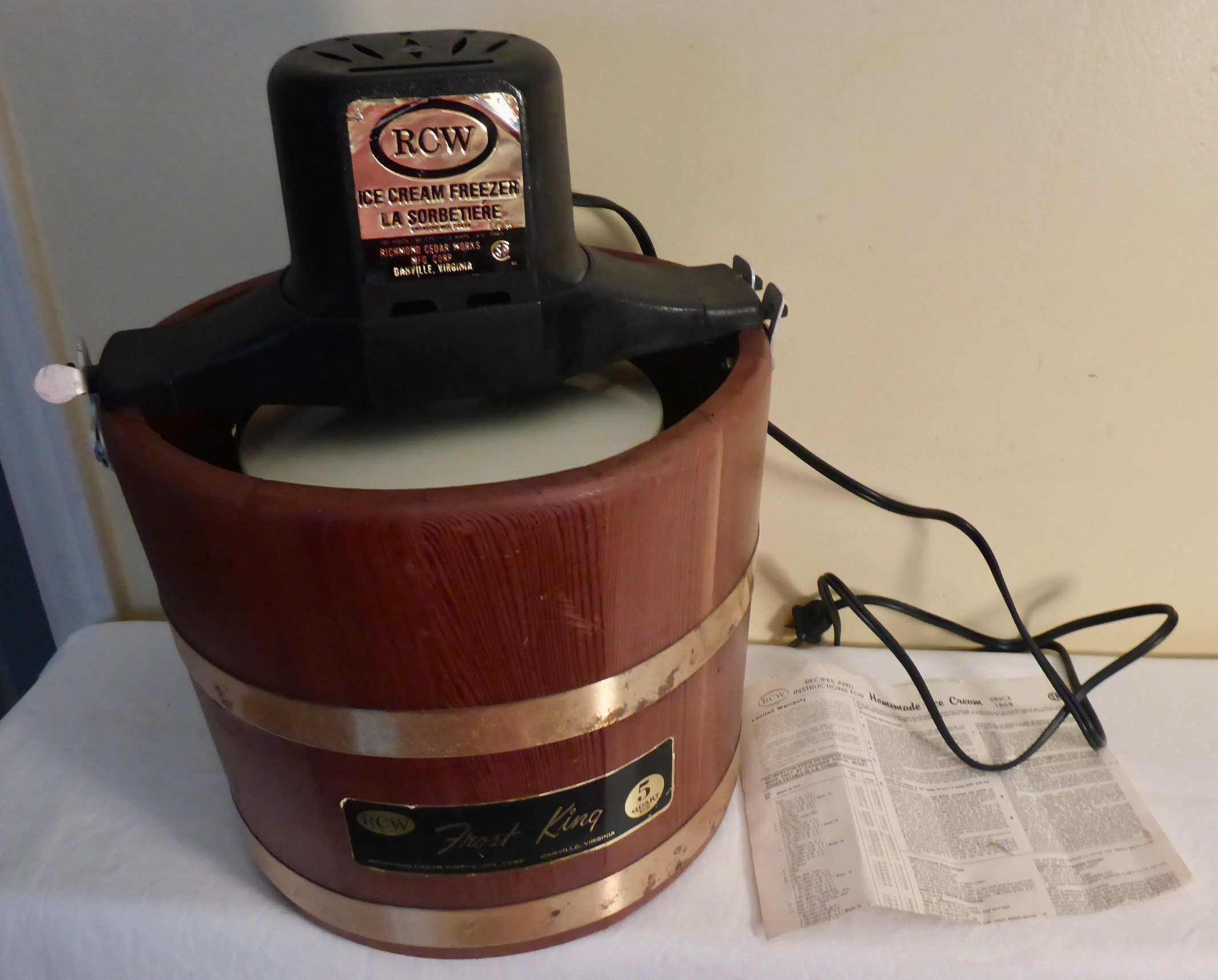 Rcw electric ice cream freezer shop