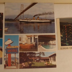 4 cartes postales vintage de Vancouver, Colombie-Britannique - 4 cartes postales vintage de Colombie-Britannique Canada - carte postale Kelowana, Colombie-Britannique
