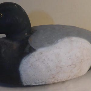 1960's Decoys Unlimited Clinton Iowa Bluebill Duck Decoy-Rustic Duck Decoy-Vintage Hunting Decor - Cottage Decor-Hunting Lodge Decor - Drake image 1