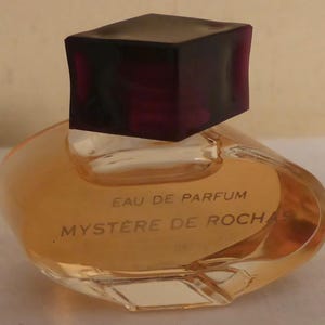 Vintage (1979) Eau De Parfum Mystere De Rochas 85 Degrees Miniature Perfume Bottle - Vintage Miniature Bottle of Mystere De Rochas Perfume