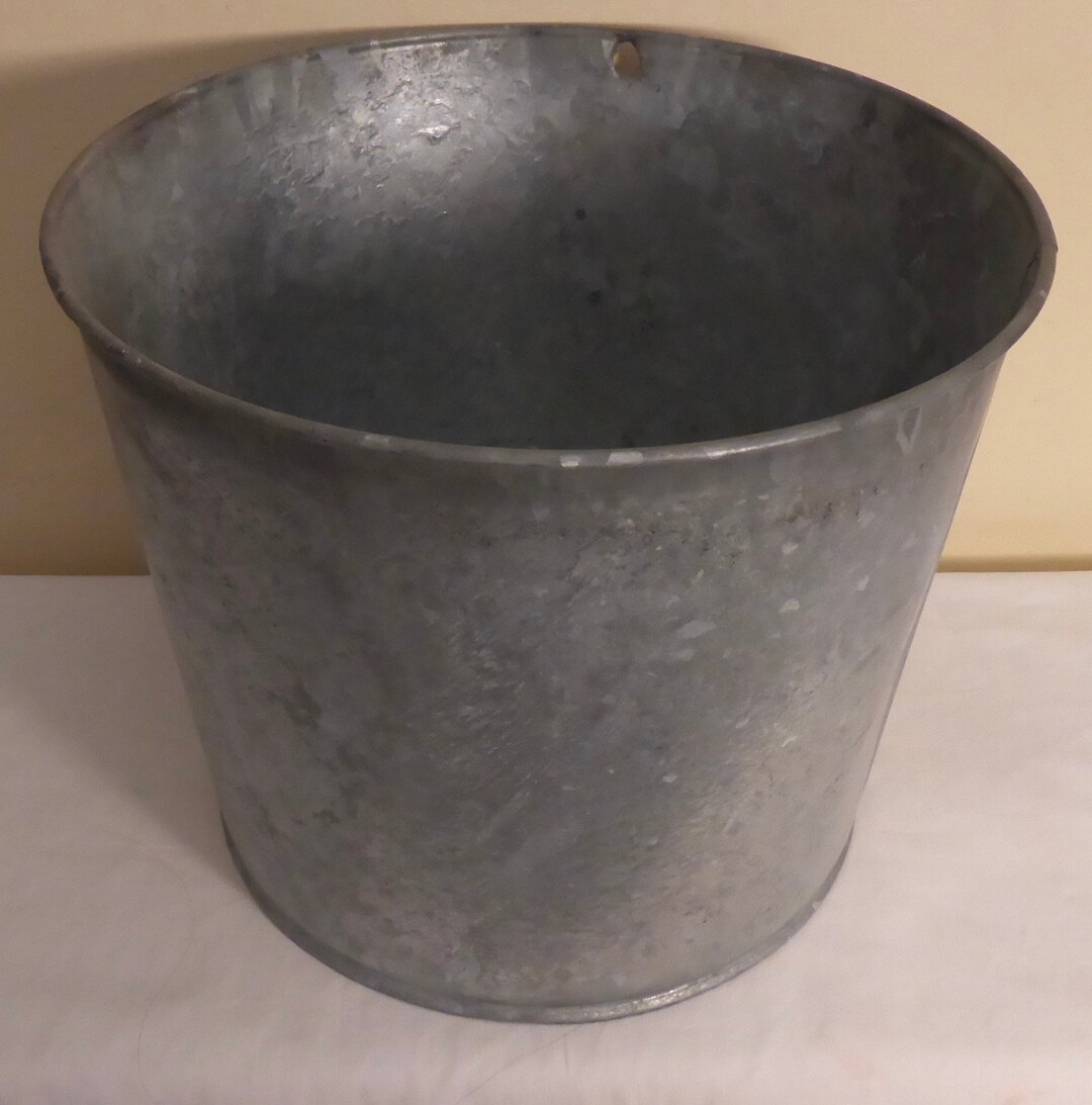 Vintage Galvanized Sap Bucket Vintage Metal Sap Bucket Vintage Maple