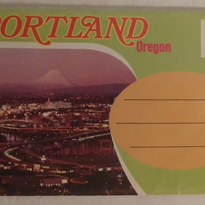 Vintage Souvenir of Portland Oregon Post Card Booklet - Vintage Portland Oregon Post Cards