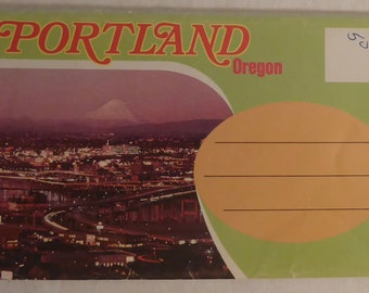 Vintage Souvenir of Portland Oregon Post Card Booklet - Vintage Portland Oregon Post Cards - Vintage Post Cards