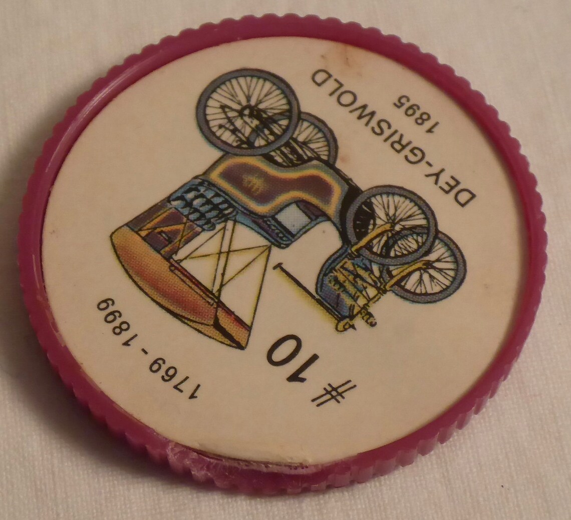 1960's Complete Set of 200 Jello Coins Famous Cars Etsy