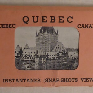 18 Vintage Quebec Canada Miniature Post Cards - Vintage Quebec Canada Post Cards - Set of Vintage Quebec Canada Mini Snap Shots