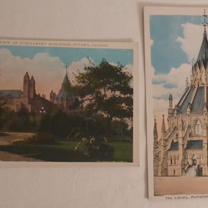 Carte postale Ottawa des édifices du Parlement - Vue pittoresque des édifices du Parlement Carte postale Ottawa d'Ottawa - Début des années 1900