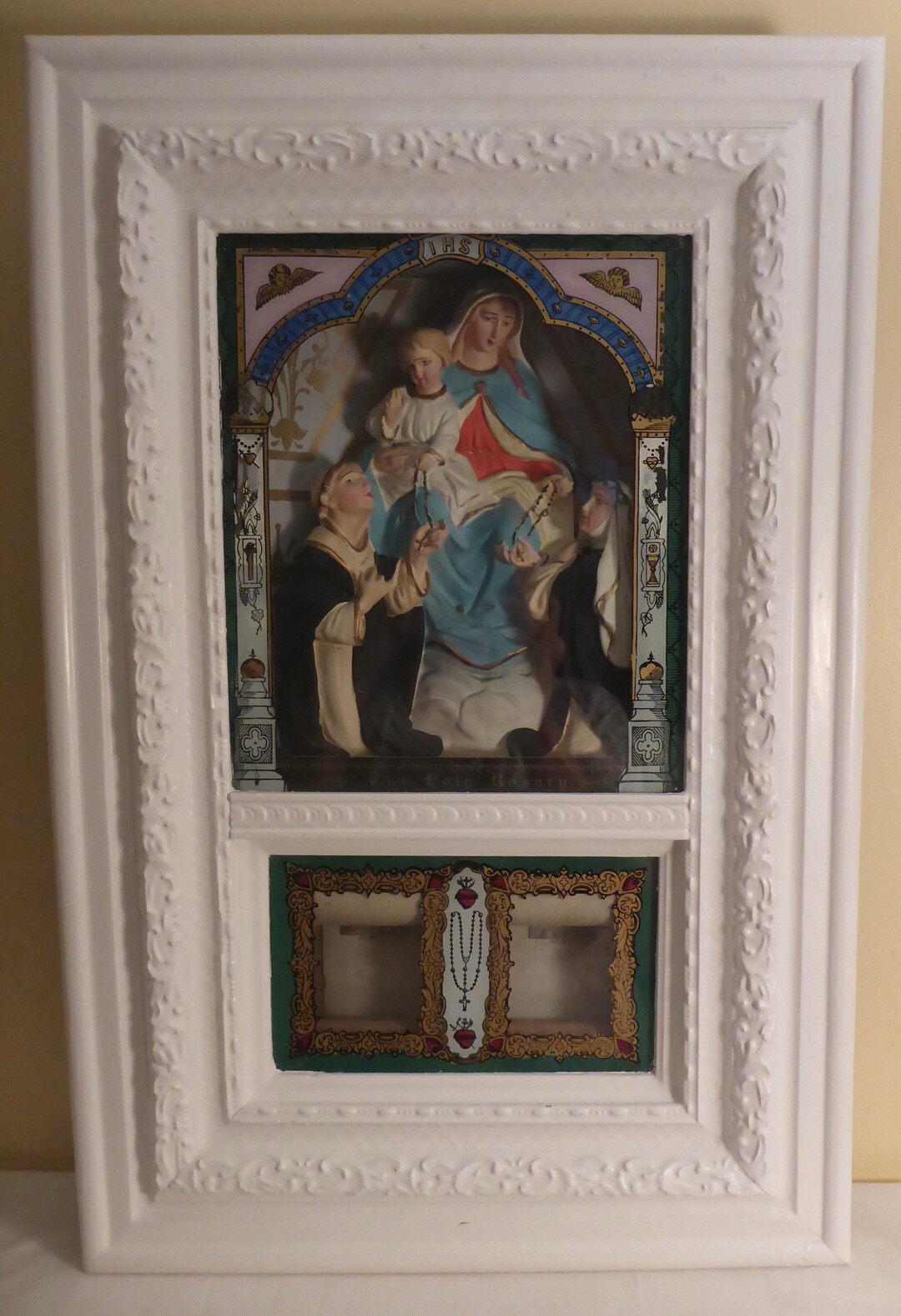 Large Antique Religious Shadow Box Early 1900's Etsy