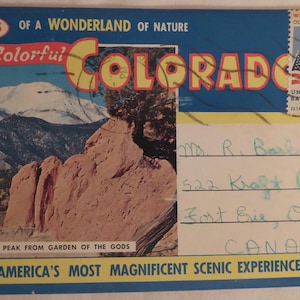 Vintage 1960's Colorful Colorado Fold Put Post Card Booklet - 14 Views of A Wonderful Colorful Colorado Post Cards - Colorado Post Cards