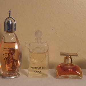 5 Miniature Bottles of Vintage Perfume - 1980&#39;s Miniature Perfume Lot - Collectible Miniature Perfume Bottles - Vintage Perfume