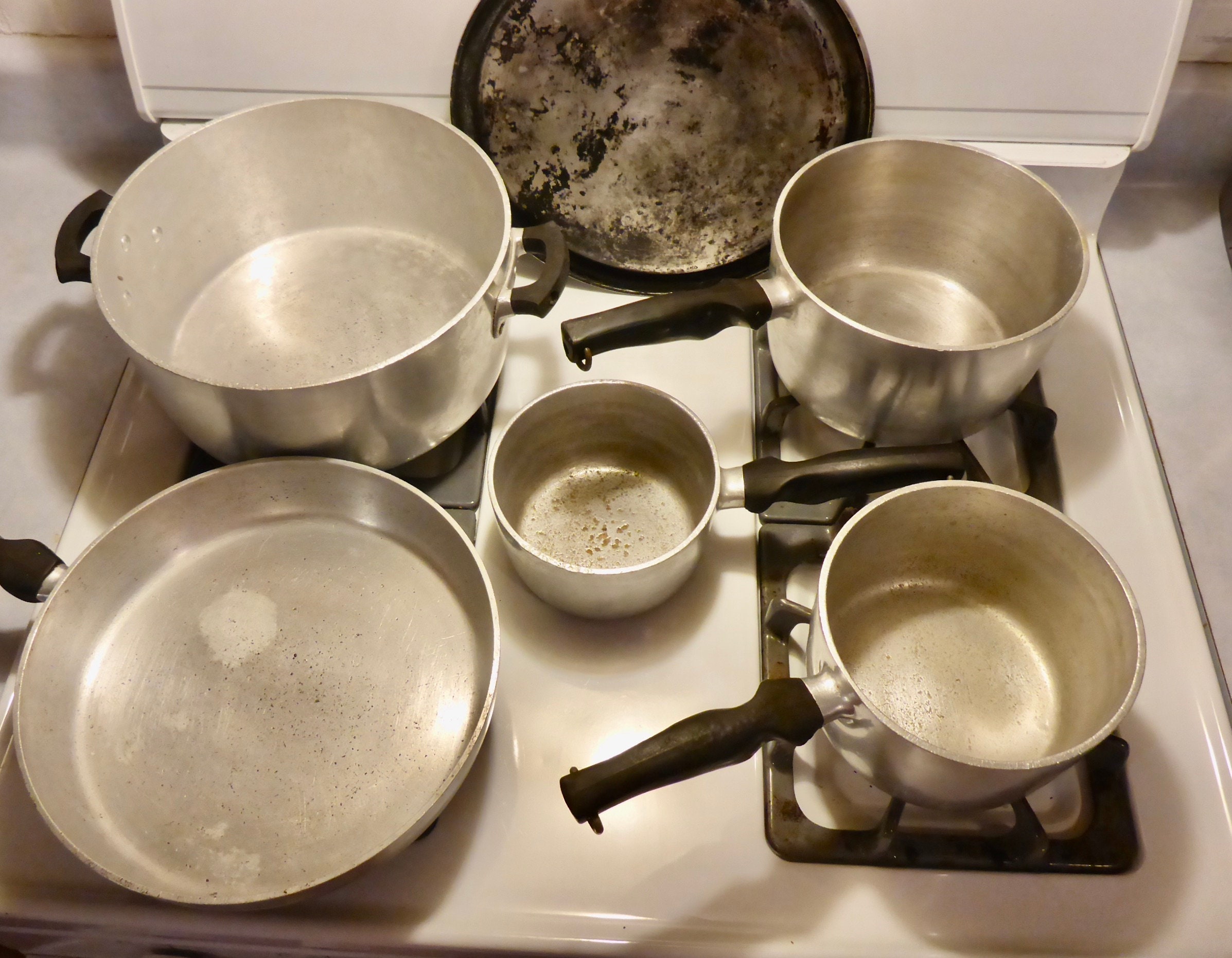11 Piece WearEver Aluminum Pots & Pans Set with Bakelite Etsy