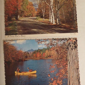 2 cartes postales vintage de Wasaga Beach (Ontario) Canada - 2 cartes postales vintage de scène d'automne Wasaga Beach (Ontario) Canada - Wasaga Beach (Ontario)