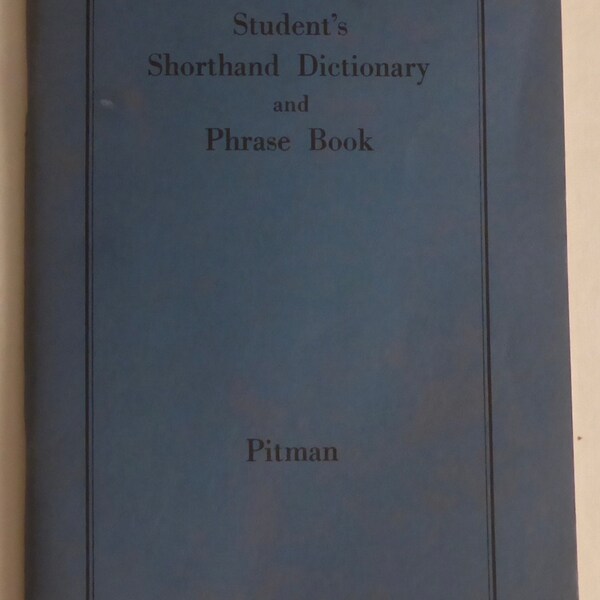 Shorthand Dictionary Etsy