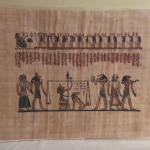 Original Egyptian Papyrus Painting-Vintage Egyptian Painted Papyrus Paper Art-Hand Painted Egyptian Papyrus Picture-Egyptian Art