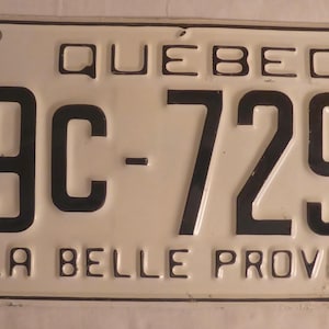 1969 Quebec La Belle Province License Plate - 1969 Quebec License Plate - Collectible 1969 PQ License Plate Quebec Memorabillia