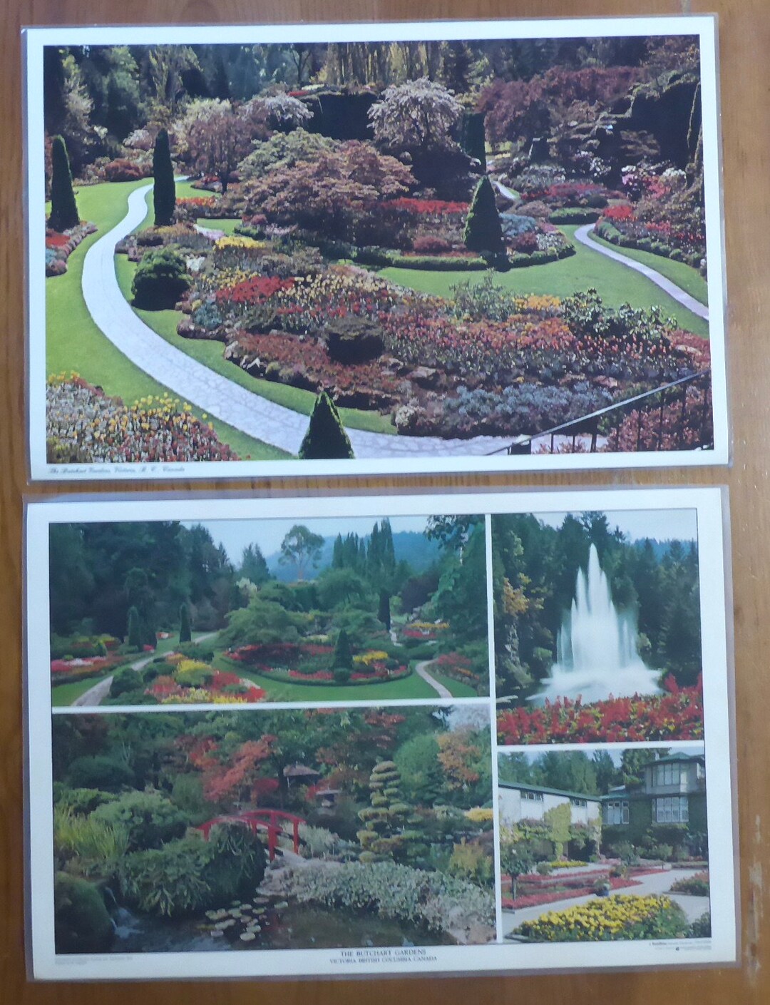 2 Vintage Laminated Placemats From British Columbia Canada Etsy