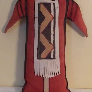 Vintage Handcrafted Leather Canadian Inuit Doll - Vintage First Nations Inuit Leather Doll - Handcrafted Leather First Nations Inuit Doll