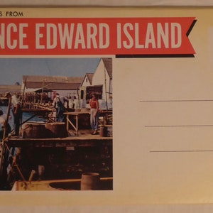 Vintage Prince Edward Island Canada Fold-Out Postcard Booklet - Vintage PEI Postcards - Vintage Prince Edward Island Postcards
