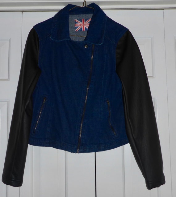 Miss London Dark Wash Jean Jacket 