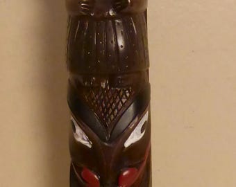 Vintage BOMA Totem Pole made in Canada - BOMA Canada 10 1/4" Hand Painted Totem Pole - Northwest Coast Haida Indigenous Totem Pole