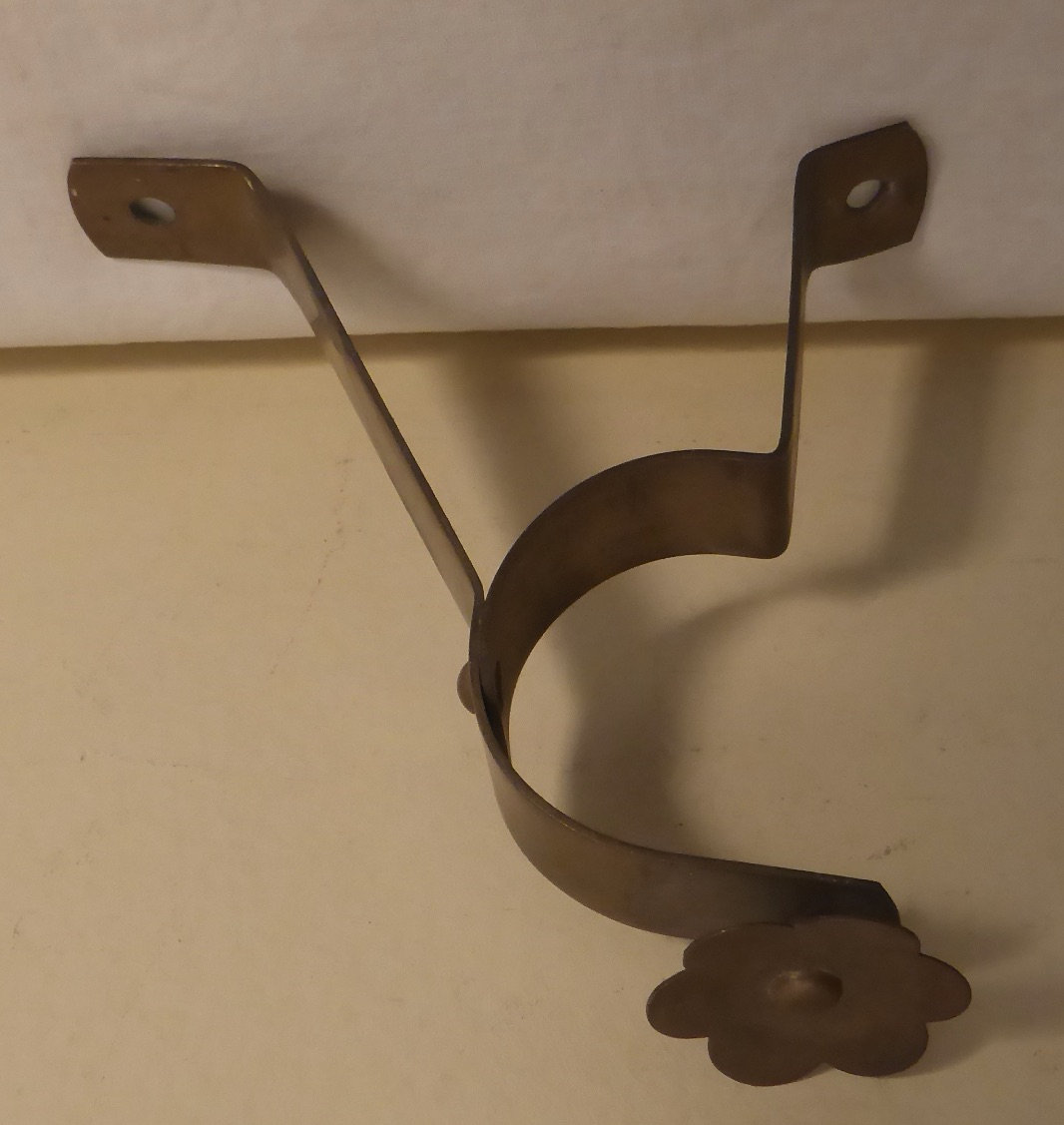 11 Antique Brass Curtain Rod Brackets Circa Early 1900's Etsy