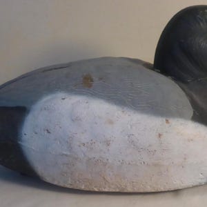 1960's Decoys Unlimited Clinton Iowa Bluebill Duck Decoy-Rustic Duck Decoy-Vintage Hunting Decor - Cottage Decor-Hunting Lodge Decor - Drake image 5
