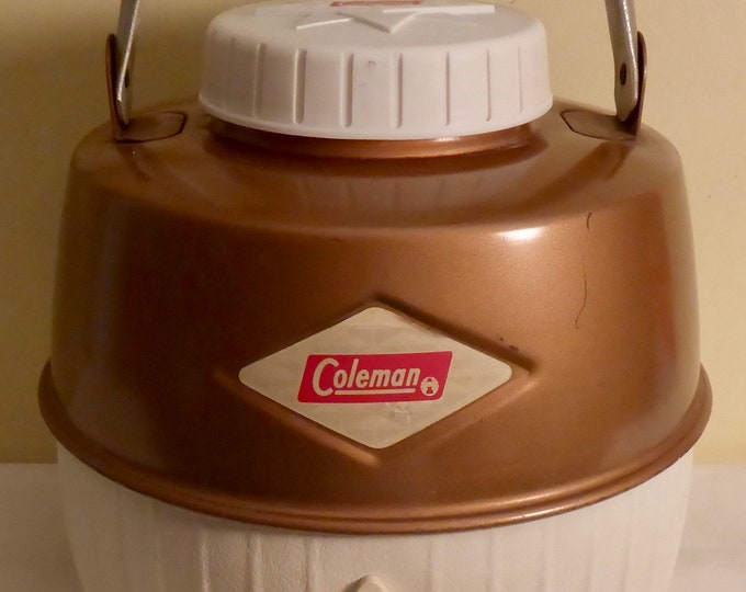 Vintage Coleman Thermal Jug, 1 Gallon Retro Picnic Beverage Cooler
