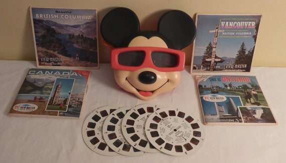 Vintage Mickey Mouse View-master With 16 Reels Vintage Mickey Mouse 3D View- master With 16 Canadian Reels Mickey Mouse 3D View-master -  Canada