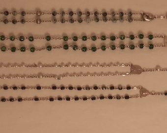 Lot of Vintage Rosary Beads-Lot of Vintage Religious Beads/Pendants-Vintage Religious Jewelry Lot-Vintage Religious Jewelry made in Italy