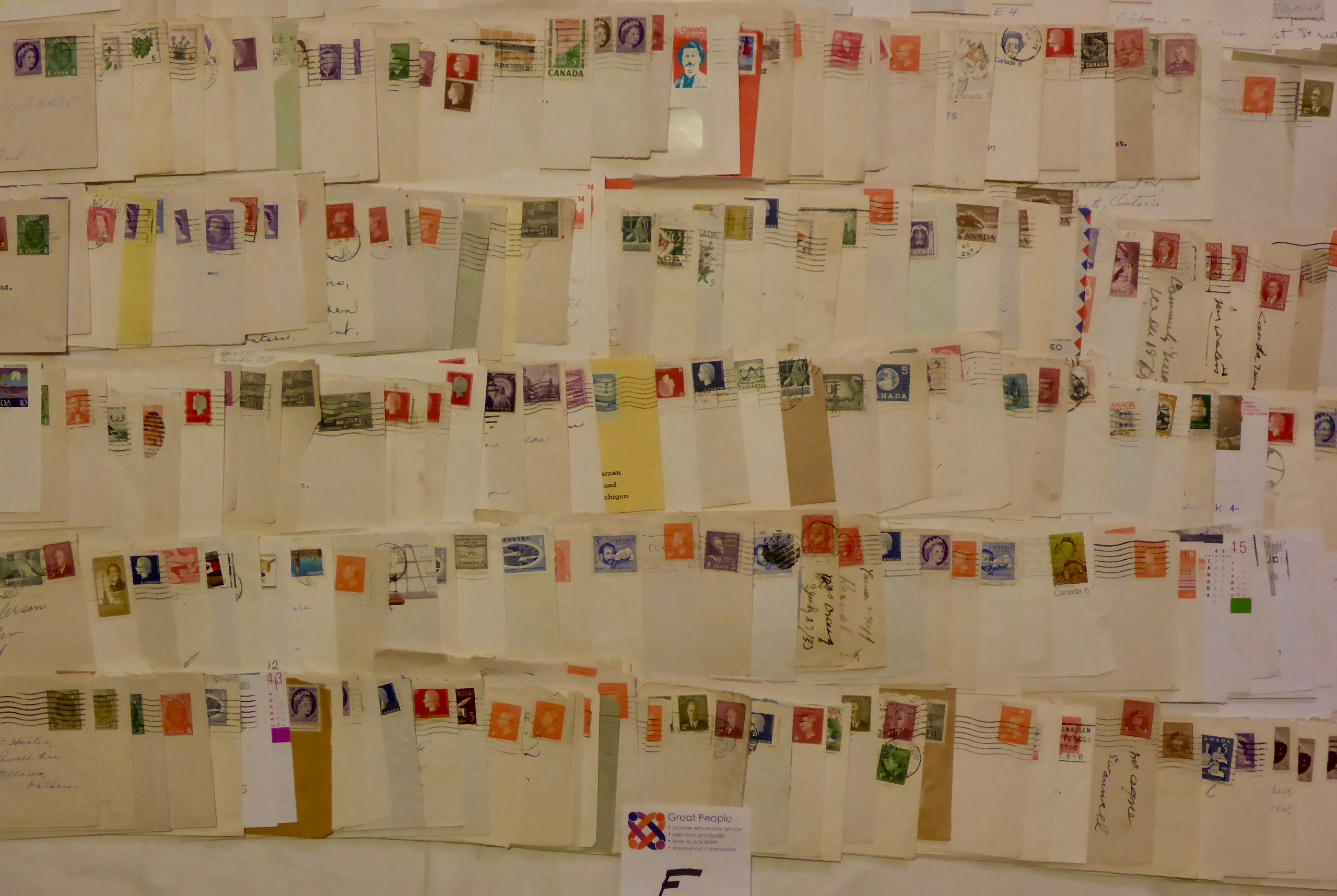 Large Lot of Vintage Canadian Post Marked Stamps on Envelopes Etsy Canada