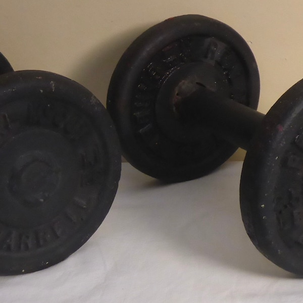 Antique Barbells Etsy