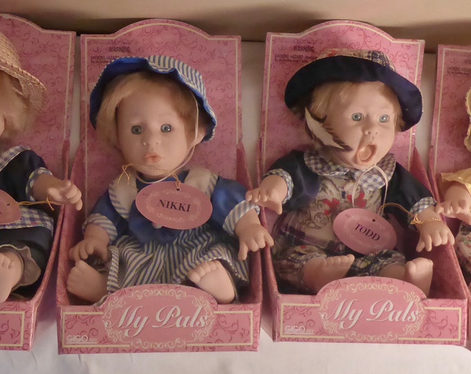 4 Vintage My Pals Bean Bag Dolls 4 My Pals Expression Dolls 4 Vintage