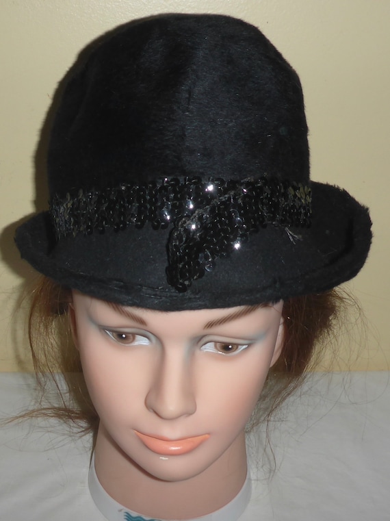 Vintage Designer Faux Fur Hat by Ellen Faith Paris