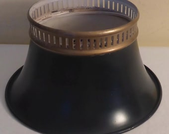Vintage Metal Clip-On Lamp Shade - Vintage Architectural Rustic Metal Lamp Shade - Vintage Metal Lamp Shade -  7 Available