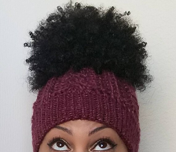 Maya Satin Lined Beanie Cap Winter Hat For Natural Curly Etsy