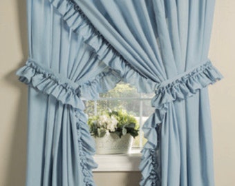 Shabby Chic Curtains Etsy