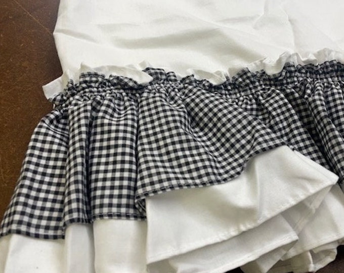 Americana Valance Navy Star Burgundy Plaid Homespun Valances USA