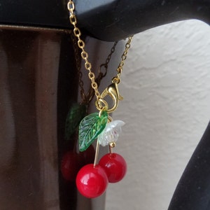 Red Cherry Charm | Stanley Cup Handle Charm | Tumbler Handle Charm | Personalized Charm