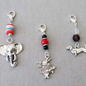 Zipper Pull | ID Badge Reel Charm | Backpack Charm | Clip-On Charm