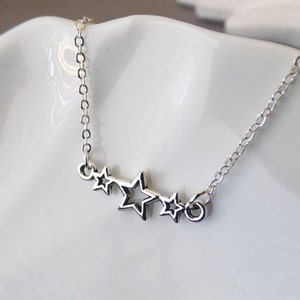 ブレスレット Star Ball Chain Bracelet #5931 Women Girl 925 Sterling Silver Dangle CZ Moon Star Chain
