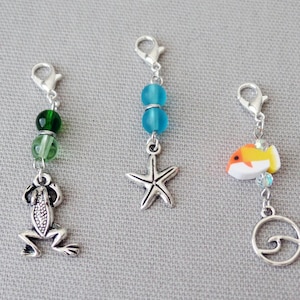 Clip-On Charm | Zipper Pull | ID Badge Reel Charm | Backpack Charm