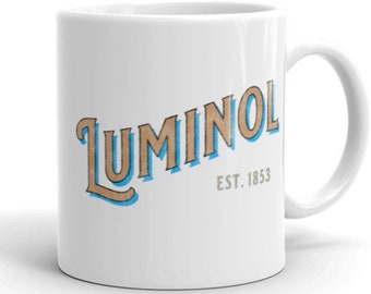 Luminol | True Crime Mug | Coffee Lover Gift | Forensic Science Mug | Crime Scene | Ceramic Mug | Blood Spatter Analyst | True Crime Gifts