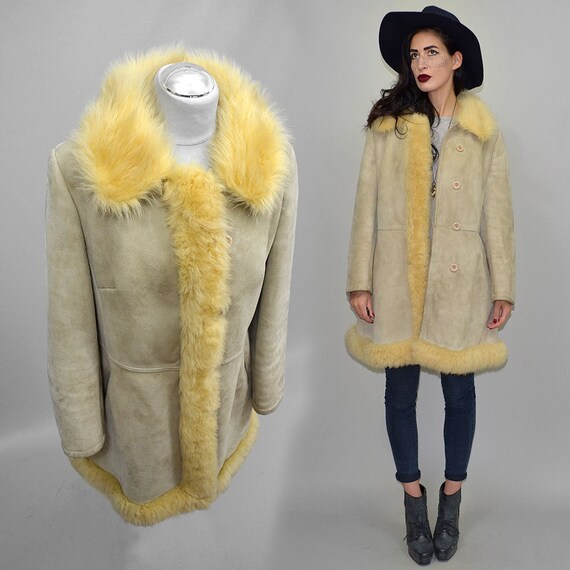 Vintage Shaggy Hippie Princess Real Shearling She… - image 9