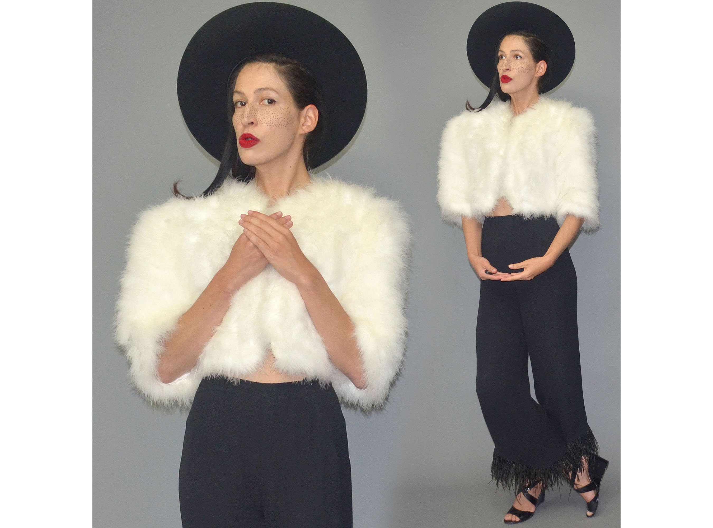 Marabou Bolero Etsy Canada