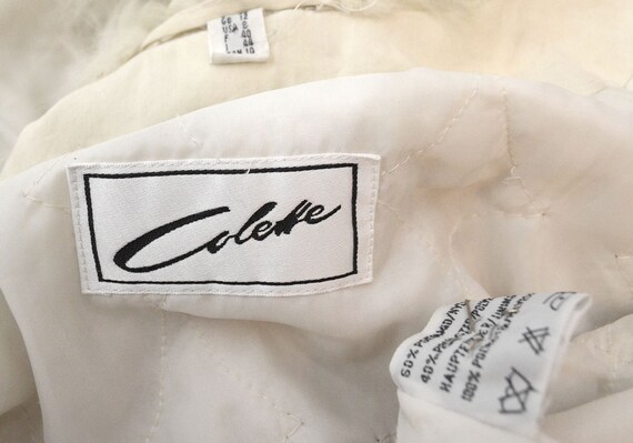 Vintage Colette Arctic Fox Fur Lined Hood + Cuff … - image 4