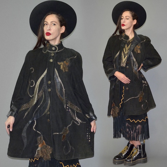 Vintage Brocade Pyrate Patchwork Embroidered Blan… - image 3