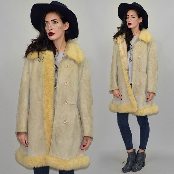 Vintage Shaggy Hippie Princess Real Shearling She… - image 10