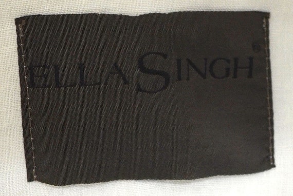 Vintage Ella Singh Linen Rhinestone Bejeweled Enc… - image 7