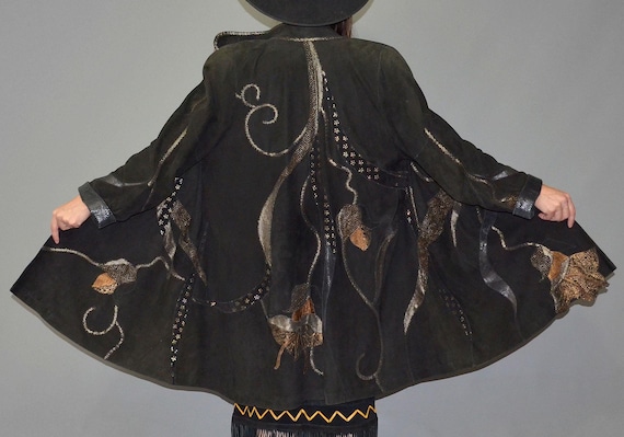 Vintage Brocade Pyrate Patchwork Embroidered Blan… - image 6